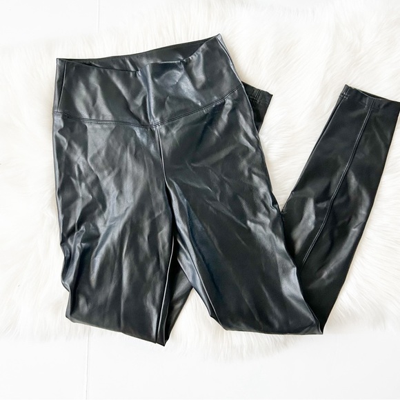 WHBM Vegan Leather Runway Legging - Picture 4 of 5
